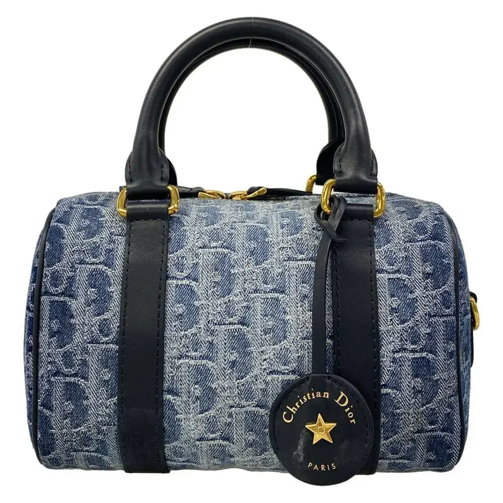 Christian Dior Groove 20 Bag Small Handbag M1364UDCE49EU Cream Dark Navy
